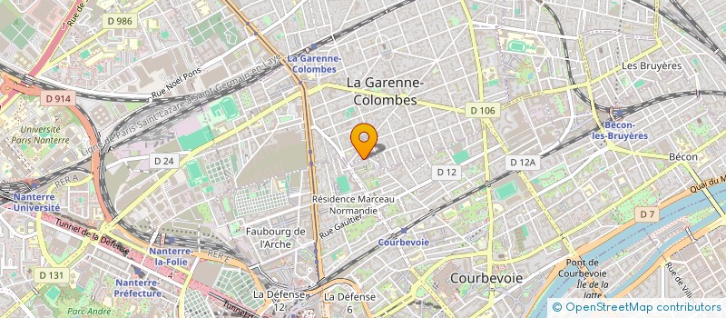localisation de l'entreprise SCI SAINT VINCENT à LA GARENNE-COLOMBES
