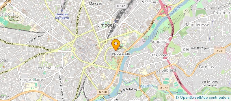 localisation de l'entreprise SCI SAINT YVES à LIMOGES