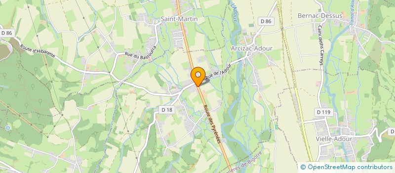 localisation de l'entreprise SCI SAINT YVES  ARCIZAC-ADOUR