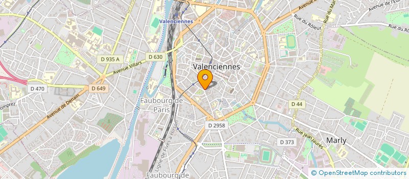 localisation de l'entreprise SCI SAINT YVES  VALENCIENNES
