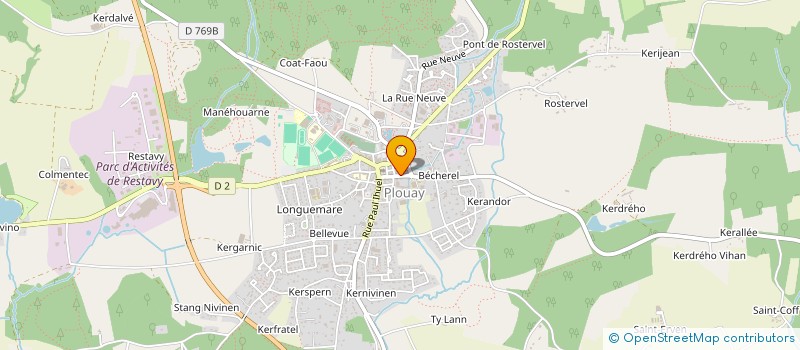 localisation de l'entreprise SCI SAINT YVES  PLOUAY