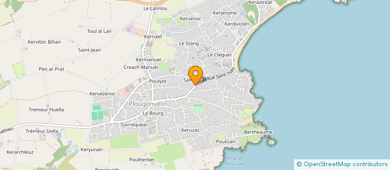 localisation de l'entreprise SCI SAINT YVES  PLOUGONVELIN