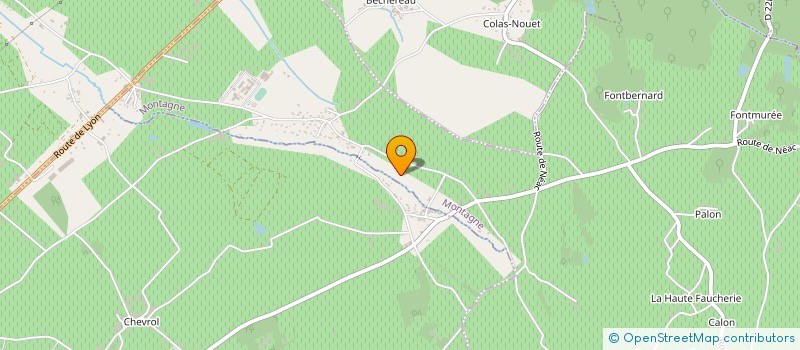 localisation de l'entreprise SCI SAINT YVES  MONTAGNE