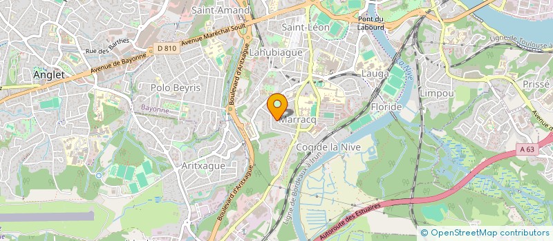 localisation de l'entreprise SCI SAINT YVES à BAYONNE