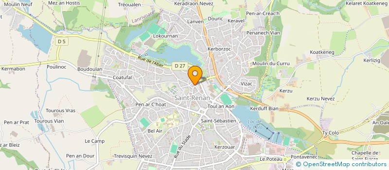 localisation de l'entreprise SCI SAINT YVES BIS  SAINT-RENAN