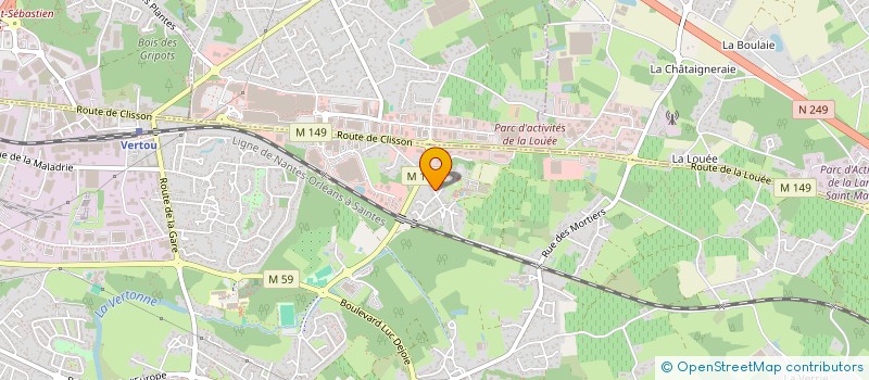 localisation de l'entreprise SCI SAINTAISE  VERTOU