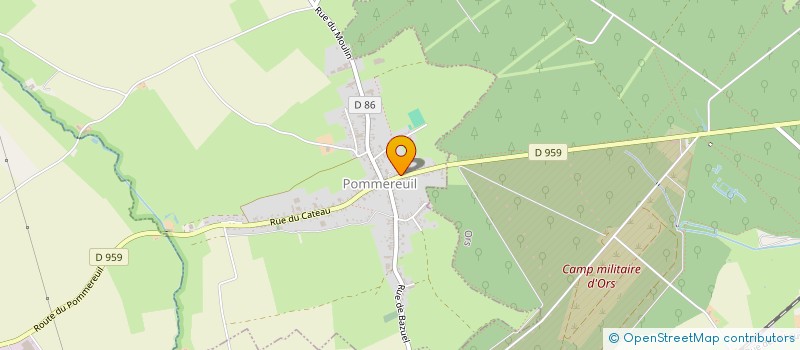 localisation de l'entreprise SCI SAINTAUBERT à POMMEREUIL