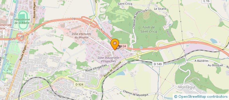 localisation de l'entreprise SCI SAINTBARS à AUCH