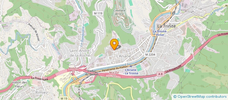 localisation de l'entreprise SCI SAINTE AGATHE à NICE