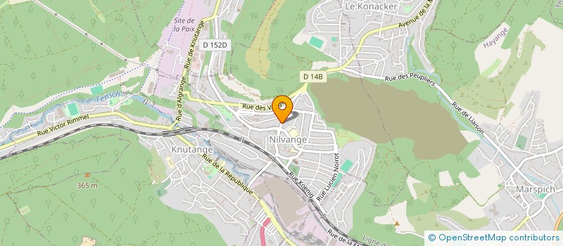 localisation de l'entreprise SCI SAINTE AGATHE  NILVANGE