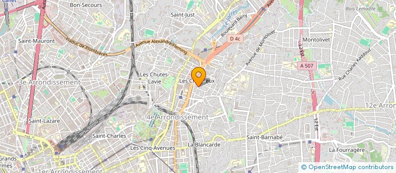 localisation de l'entreprise SCI SAINTE AGNE à MARSEILLE 4EME
