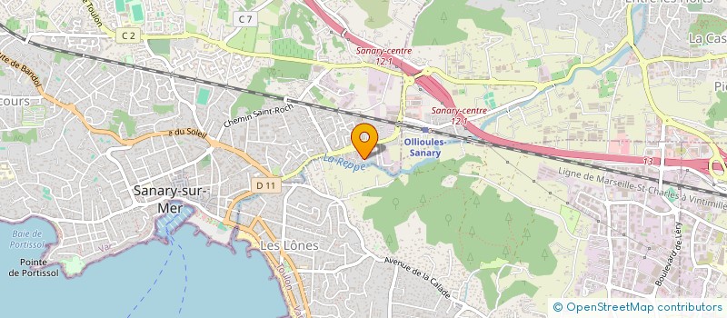 localisation de l'entreprise SCI SAINTE ANGELE à SANARY-SUR-MER