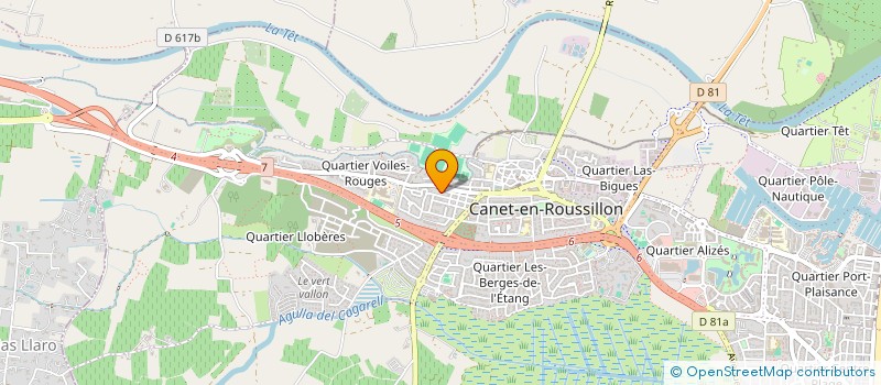 localisation de l'entreprise SCI SAINTE ANNE  CANET-EN-ROUSSILLON