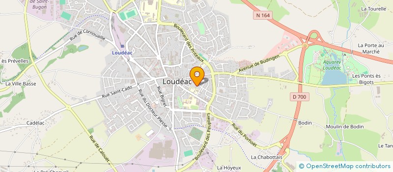 localisation de l'entreprise SCI SAINTE ANNE  LOUDEAC