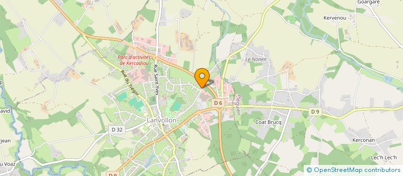 localisation de l'entreprise SCI SAINTE ANNE  LANVOLLON