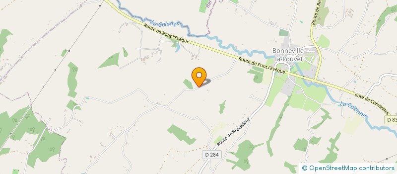 localisation de l'entreprise SCI SAINTE-ANNE  BONNEVILLE-LA-LOUVET