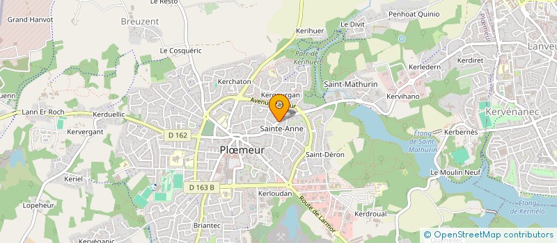 localisation de l'entreprise SCI SAINTE-ANNE à PLOEMEUR