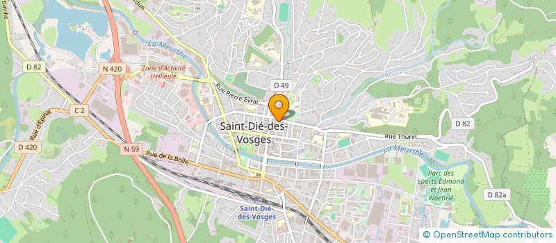 localisation de l'entreprise SCI SAINTE APOLLINE à SAINT-DIE-DES-VOSGES