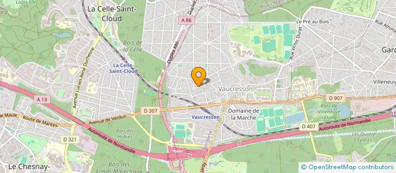 localisation de l'entreprise SCI SAINTE APOLLINE à VAUCRESSON