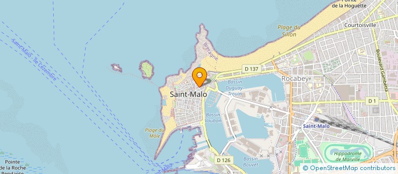 localisation de l'entreprise SCI SAINTE BARBE  SAINT-MALO