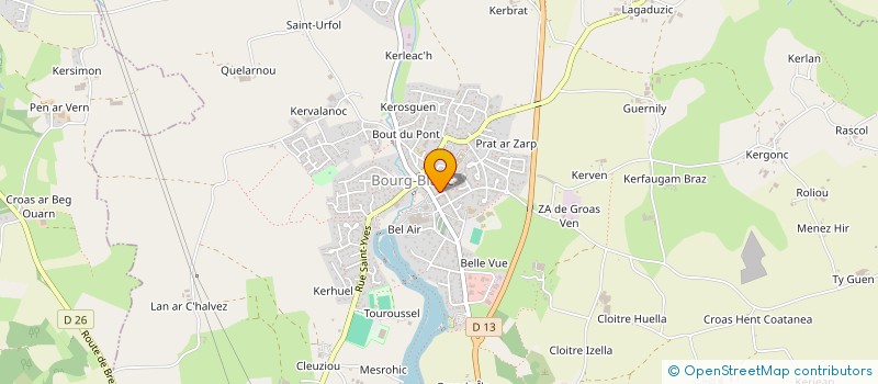 localisation de l'entreprise SCI SAINTE BARBE  BOURG-BLANC