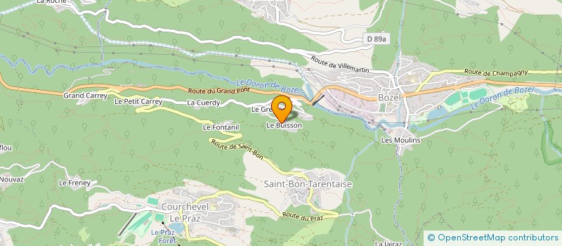 localisation de l'entreprise SCI SAINTE BARBE à COURCHEVEL