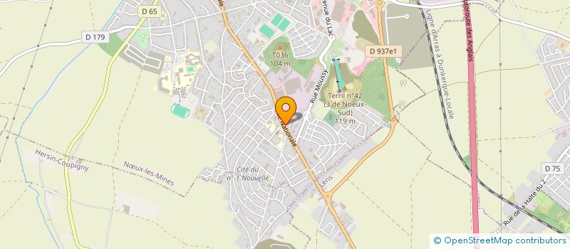 localisation de l'entreprise SCI SAINTE BARBE  NOEUX LES MINES