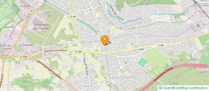 localisation de l'entreprise SCI SAINTE BERTHE à GIGNAC-LA-NERTHE