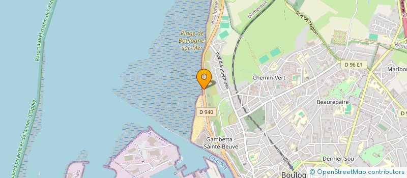 localisation de l'entreprise SCI SAINTE BEUVE  BOULOGNE-SUR-MER