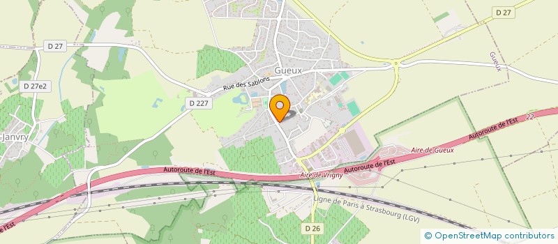 localisation de l'entreprise SCI SAINTE BRIGITTE  GUEUX