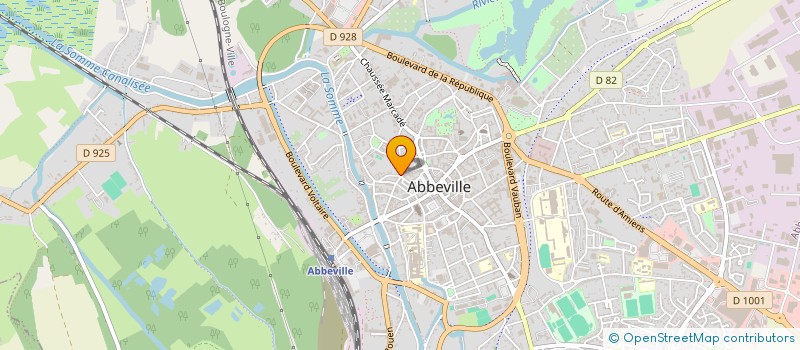 localisation de l'entreprise SCI SAINTE CATHERINE à ABBEVILLE