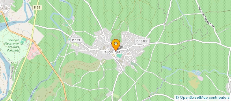 localisation de l'entreprise SCI SAINTE CATHERINE  LE POUGET