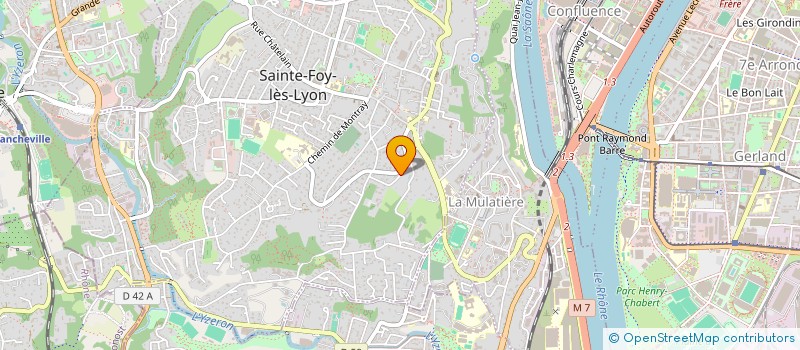 localisation de l'entreprise SCI SAINTE CATHERINE  SAINTE-FOY-LES-LYON