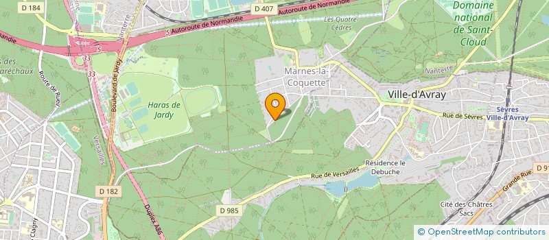 localisation de l'entreprise SCI SAINTE CATHERINE  MARNES-LA-COQUETTE