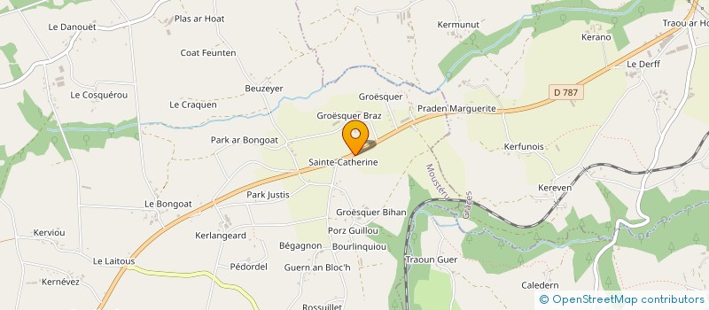 localisation de l'entreprise SCI SAINTE CATHERINE  MOUSTERU