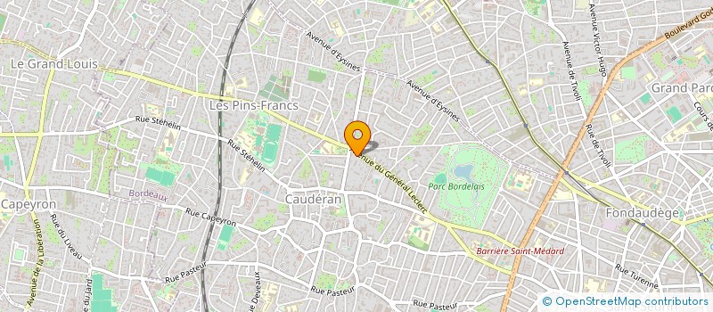 localisation de l'entreprise SCI SAINTE-CATHERINE  MERIGNAC