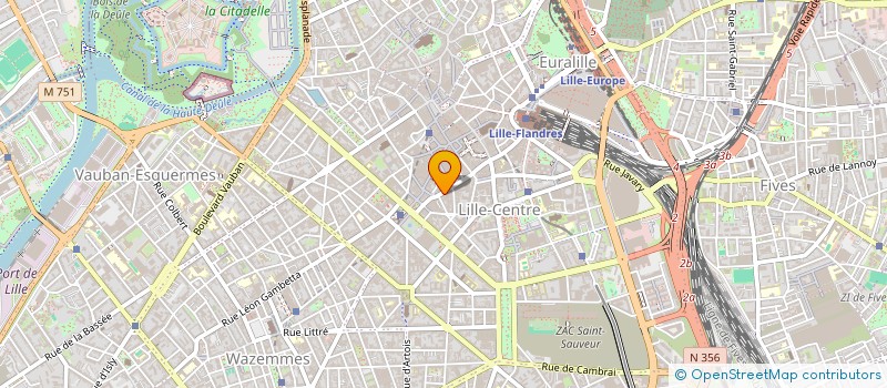 localisation de l'entreprise SCI SAINTE CATHERINE 84  LILLE