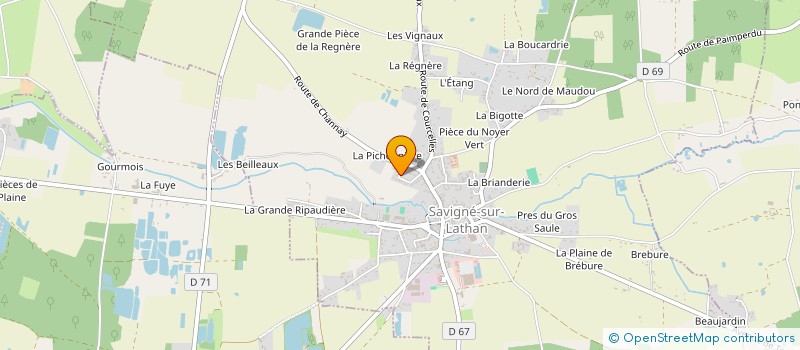 localisation de l'entreprise SCI SAINTE CAVE DU LOISIR  SAVIGNE-SUR-LATHAN