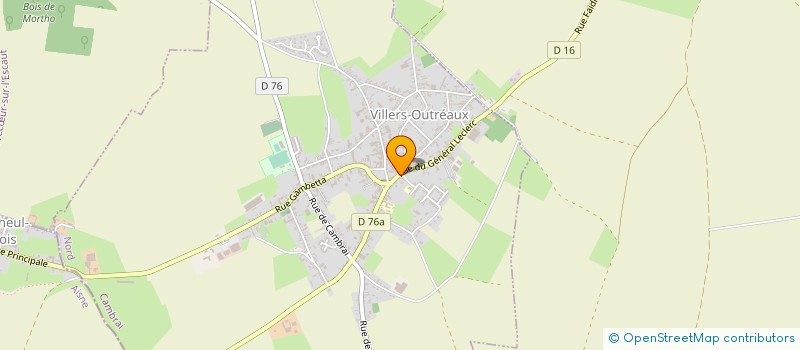 localisation de l'entreprise SCI SAINTE CECILE  VILLERS-OUTREAUX