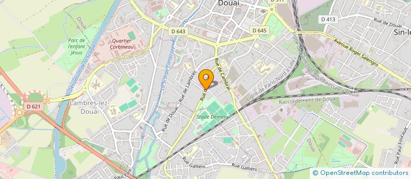 localisation de l'entreprise SCI SAINTE CECILE à DOUAI