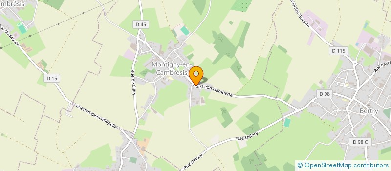 localisation de l'entreprise SCI SAINTE CECILE à MONTIGNY-EN-CAMBRESIS