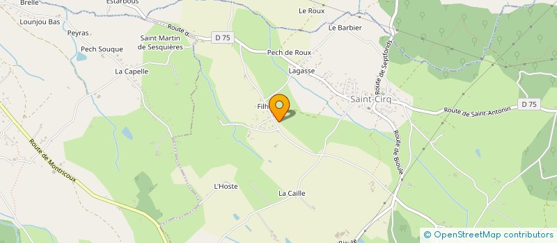 localisation de l'entreprise SCI SAINTE CECILE  SAINT-CIRQ