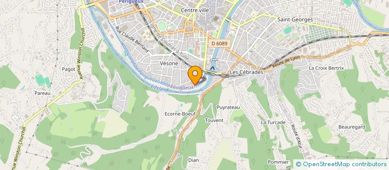 localisation de l'entreprise SCI SAINTE CLAIRE à PERIGUEUX