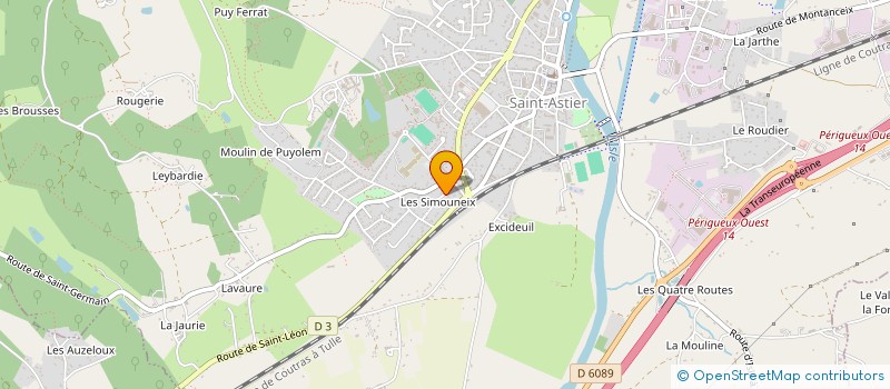 localisation de l'entreprise SCI SAINTE CLAIRE  SAINT-ASTIER