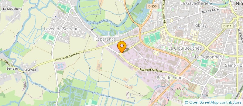 localisation de l'entreprise SCI SAINTE-CLAIRE à NIORT