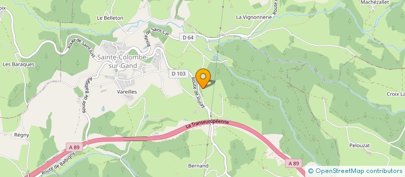 localisation de l'entreprise SCI SAINTE COLOMBE  SAINTE-COLOMBE-SUR-GAND
