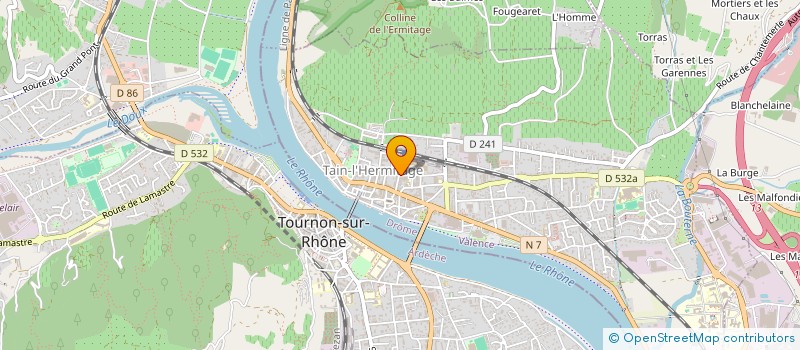 localisation de l'entreprise SCI SAINTE-COLOMBE  TAIN-L'HERMITAGE