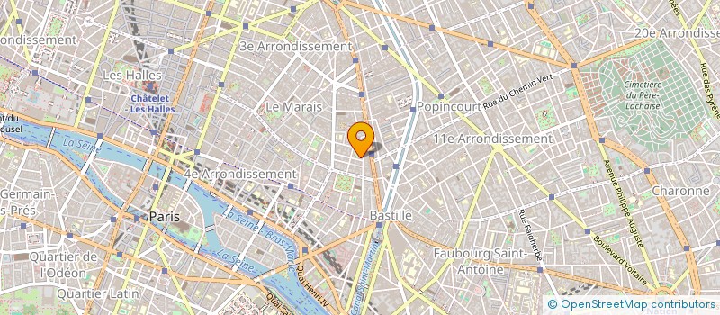 localisation de l'entreprise SCI SAINTE COLOMBE  PARIS