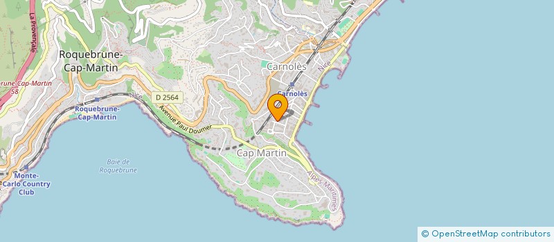 localisation de l'entreprise SCI SAINTE CROIX  ROQUEBRUNE-CAP-MARTIN