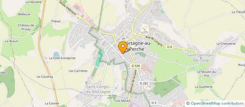 localisation de l'entreprise SCI SAINTE CROIX à MORTAGNE-AU-PERCHE